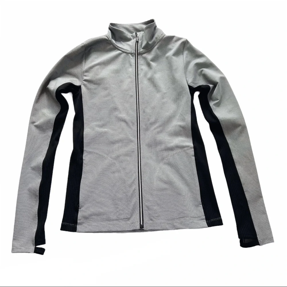 Splits59 Transitional Full Zip Thumbhole Long Sleeve Pocket Jacquard Jacket S - Picture 3 of 10